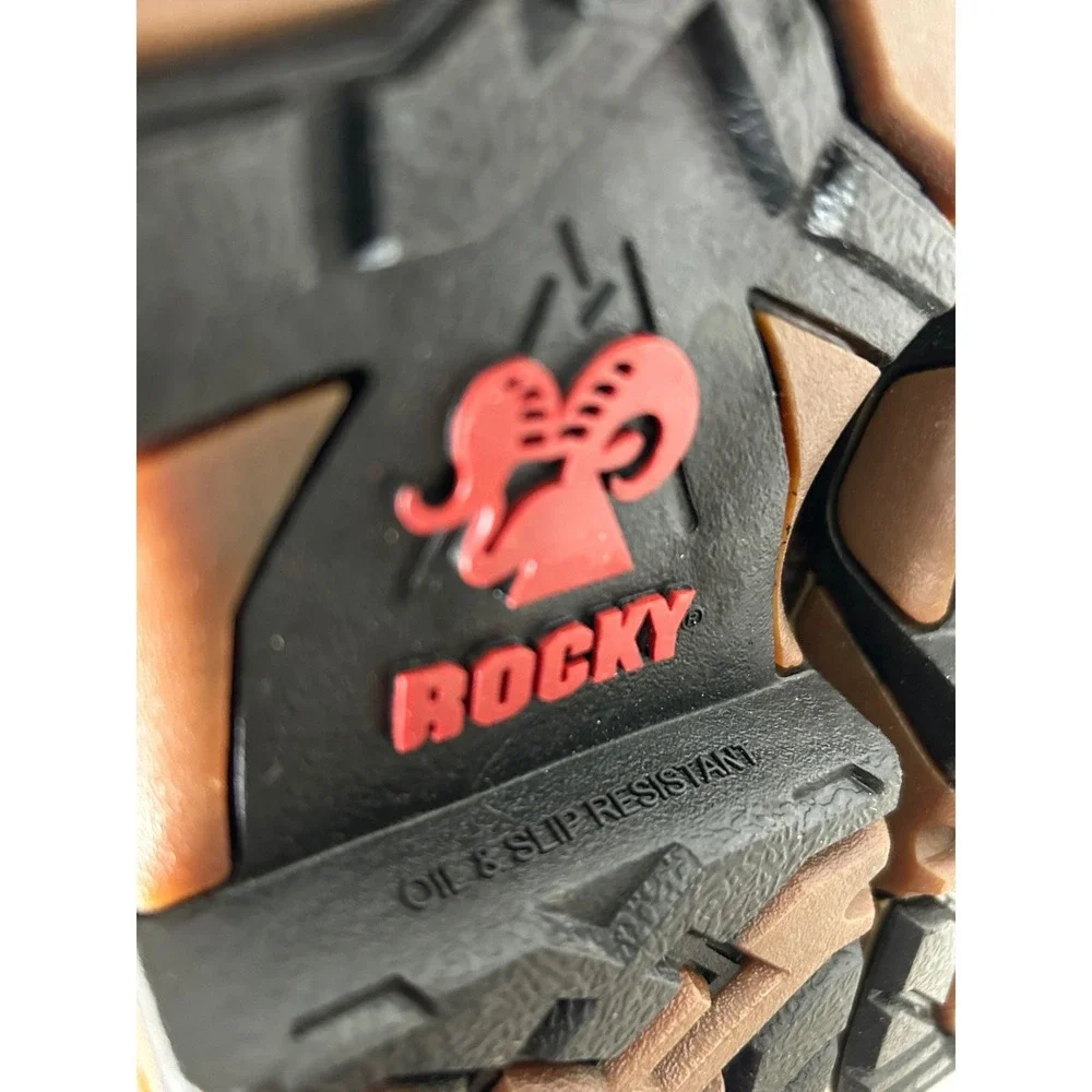 Rocky Hunting Boots Big Kids Girls 5M Women's 6.5 Brown Pink Camo 8 Inch Pull On